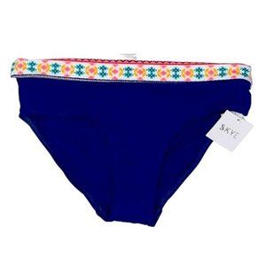 Skye Mid-Waist Fold Over Hinterland Swim Bikini Bottom Size women's Small